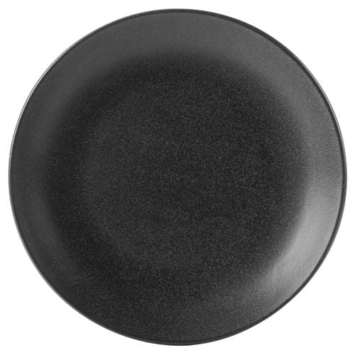 Seasons by Porcelite Graphite Coupe Plate 18cm/7" porcelain tableware by Seasons by Porcelite
