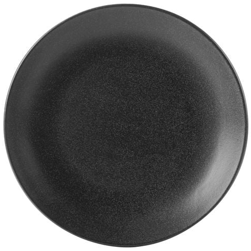 Seasons by Porcelite Graphite Coupe Plate 24cm  (Pack of 6) porcelain tableware by Seasons by Porcelite