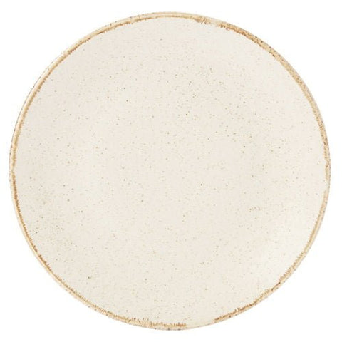 Seasons by Porcelite Oatmeal Coupe Plate 24cm porcelain tableware