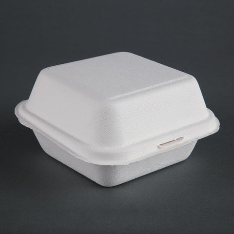Fiesta Compostable Bagasse Burger Boxes product image