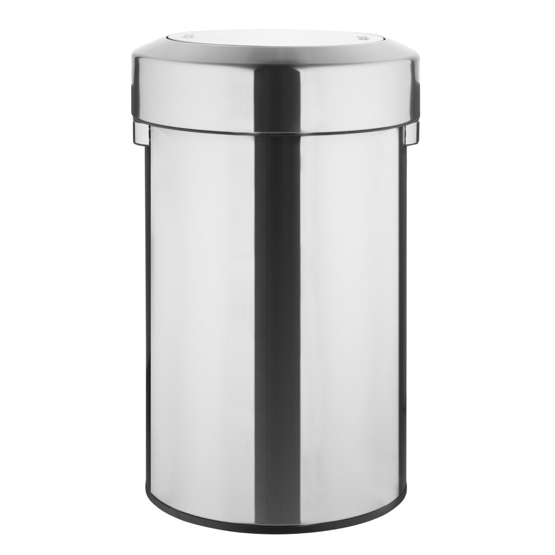 Bolero Brushed Steel Bin with Swing Lid 70Ltr product image