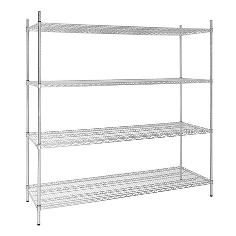 Vogue 4 Tier Wire Shelving Kit 1830x610mm product image