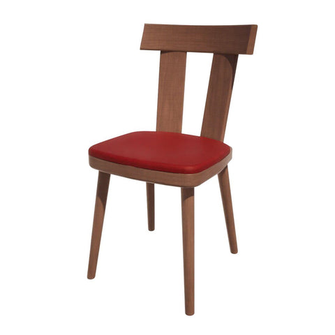 Bolero Bespoke Bamba Side Chair Red/Walnut