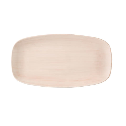 Churchill Stonecast Canvas Coral Chefs Oblong Plates 330 x 117mm (Pack of 6)