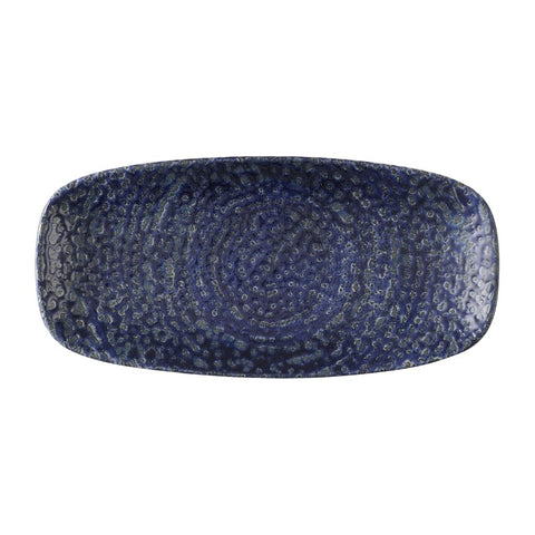 Churchill Studio Prints Homespun Chroma Twilight Chefs Oblong Plates 255 x 127mm (Pack of 12)