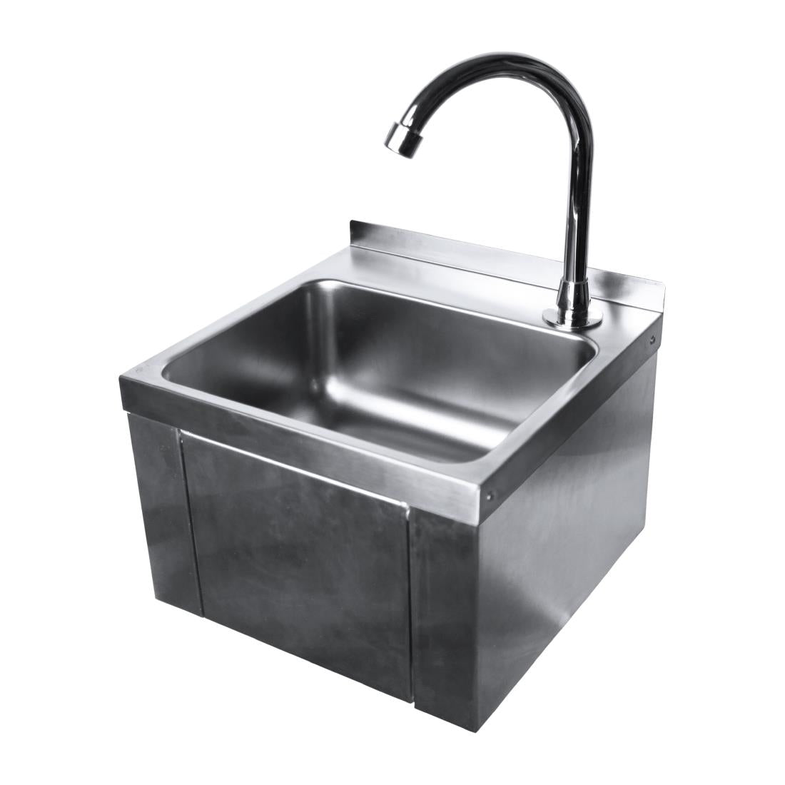 Oxford Hardware Stainless Steel Square Knee Operated Hand Wash Basin product image