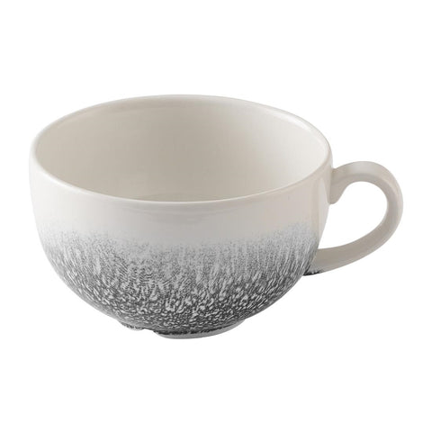 Churchill Studio Prints Raku Quartz Black Cappuccino Cups 355ml (Pack of 12)