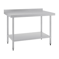 Vogue 1200mm Stainless Steel Prep Table with Upstand