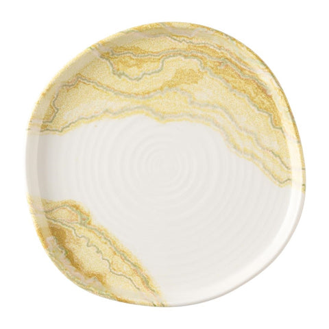 Churchill Tide Gold Organic Walled Plates 203mm (Pack of 6)