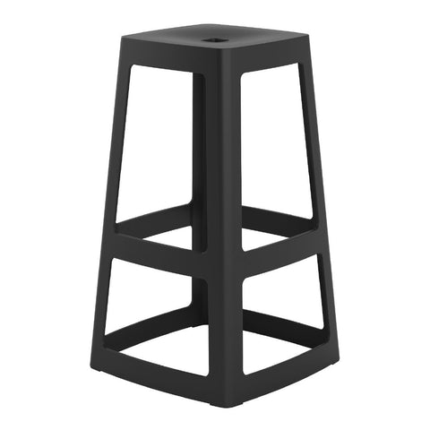 Origin Base High Stool Traffic Black 450x450x750mm (Pack of 2)