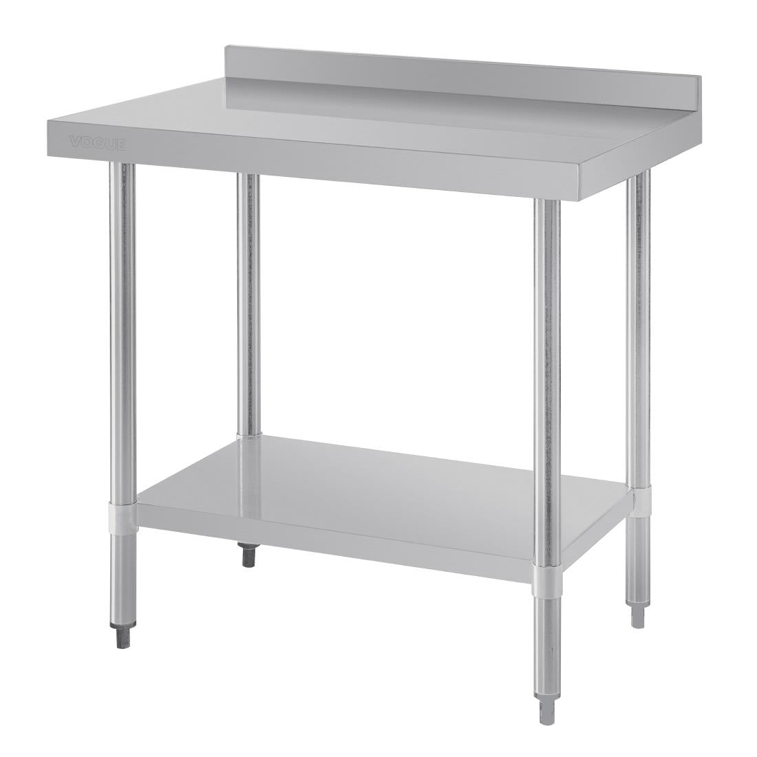 Vogue Stainless Steel Prep Table with Upstand product image