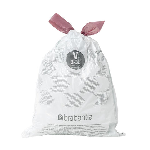 Brabantia PerfectFit Bin Bags, Code V, 2-3Ltr product image