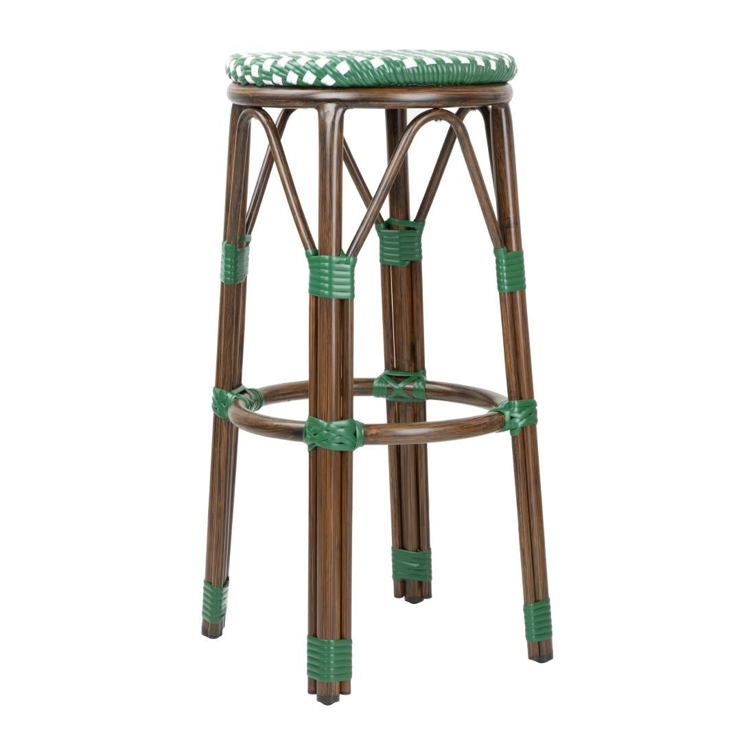 Bolero Parisian Style PE Rattan Bar Stools product image
