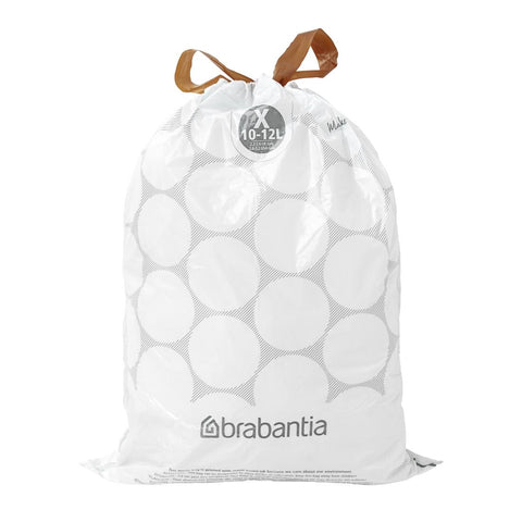 Brabantia PerfectFit Bin Bags, Code X, 10-12Ltr (40 Pack) - Advantage Catering Equipment