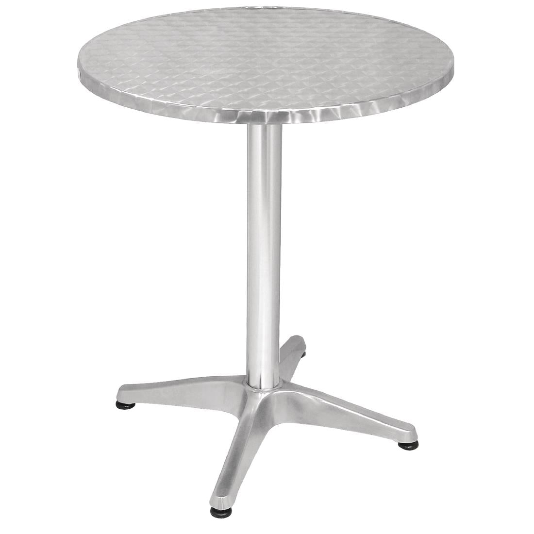 Bolero Round Bistro Table Stainless Steel 600mm - Advantage Catering Equipment