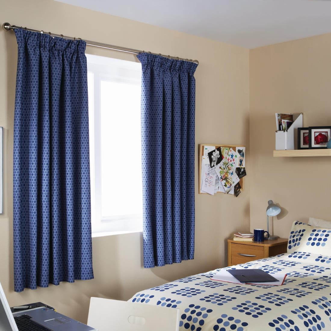 Essentials Memphis Duvet Cover Blue Single