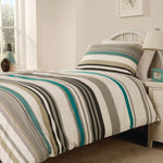 Mitre Essentials Madison Stripe Housewife Pillowcase Teal