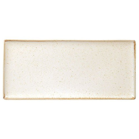 Seasons by Porcelite Oatmeal Rectangular Platter 35x15.5cm/13.75"x6" porcelain tableware