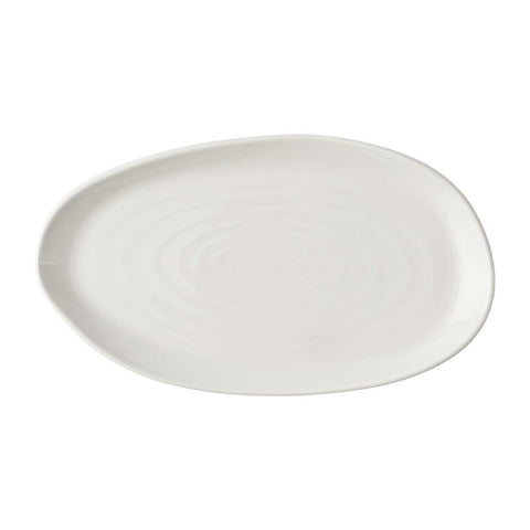 Churchill Envisage Natural White Organic Oblong Plates 260x150mm (6 Pack)