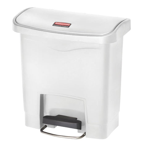 Rubbermaid Slim Jim Step-On Pedal Bin White product image
