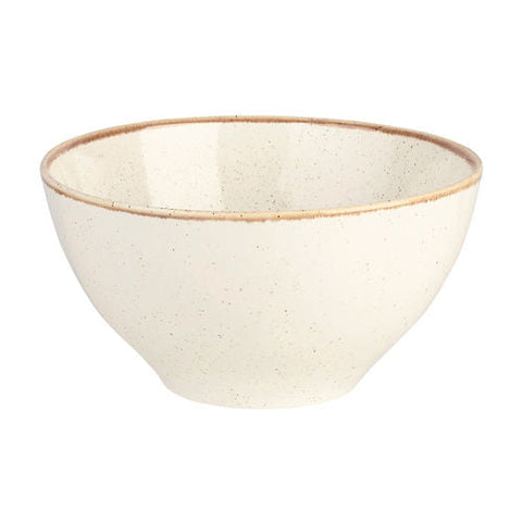 Seasons by Porcelite Oatmeal Finesse Bowl 14cm (50cl) 5.5" (17.5oz) porcelain tableware