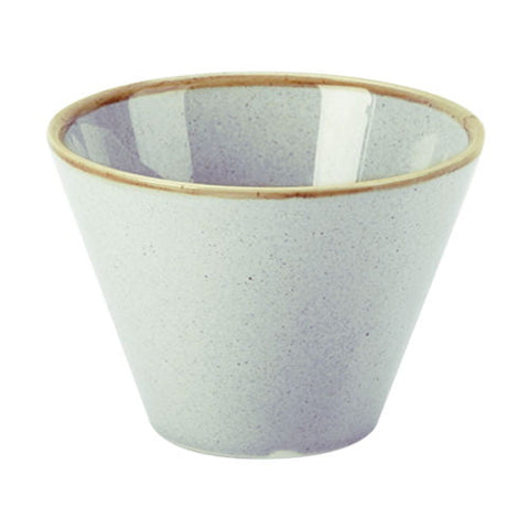 Seasons by Porcelite Stone Conic Bowl 11.5cm/4.5" 40cl/14oz porcelain tableware by Seasons by Porcelite