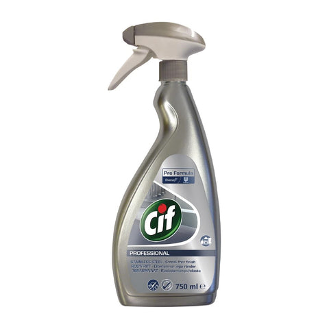 Cif Pro Formula Glass and Stainless Steel Cleaner Ready To Use 750ml - Advantage Catering Equipment
