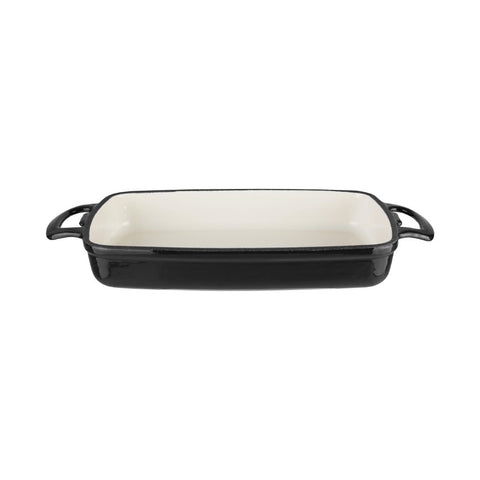 Vogue Rectangular Cast Iron Dish Black 2.8Ltr product image