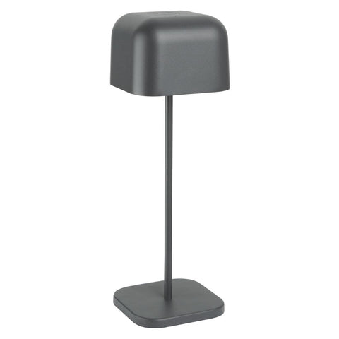 Olympia Lucca Table Lamp Squared Dome Grey 300mm