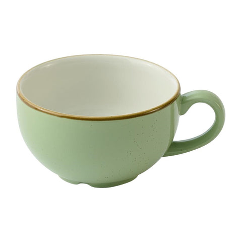 Churchill Stonecast Sage Green Cafe Cappuccino Cups 336ml (Pack of 12)