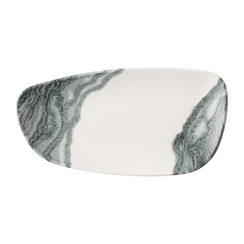 Churchill Tide Black Chefs Geo Plates 330 x 178mm (Pack of 6)