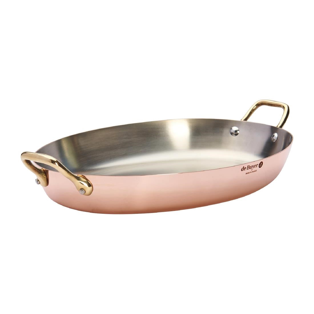 De Buyer Inocuivre Oval Dish with Brass product image
