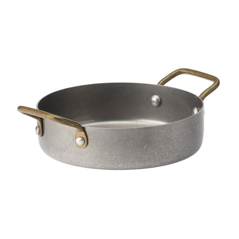 Utopia Vintage Steel Mini Casserole Dishes 5" 122.5mm (Pack of 6)