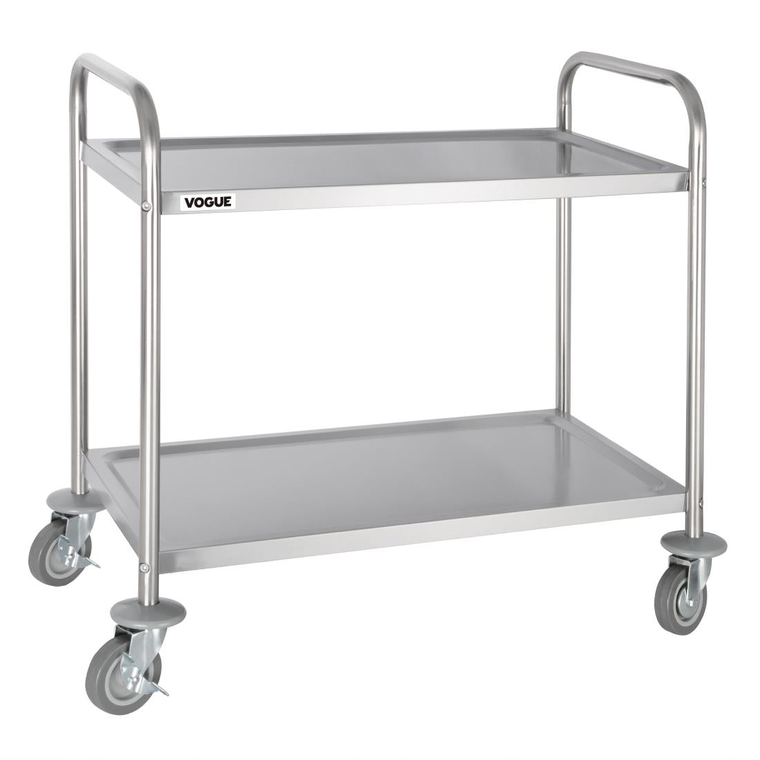Vogue Stainless Steel 2 Tier Clearing Trolley product image