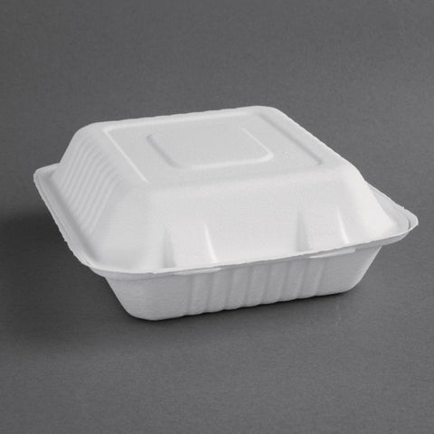 Fiesta Compostable Bagasse Hinged Food product image