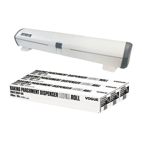 Vogue Wrap 450 Dispenser and Parchment Refill Bundle