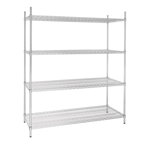Vogue 4 Tier Wire Shelving Kit 1525x610mm product image