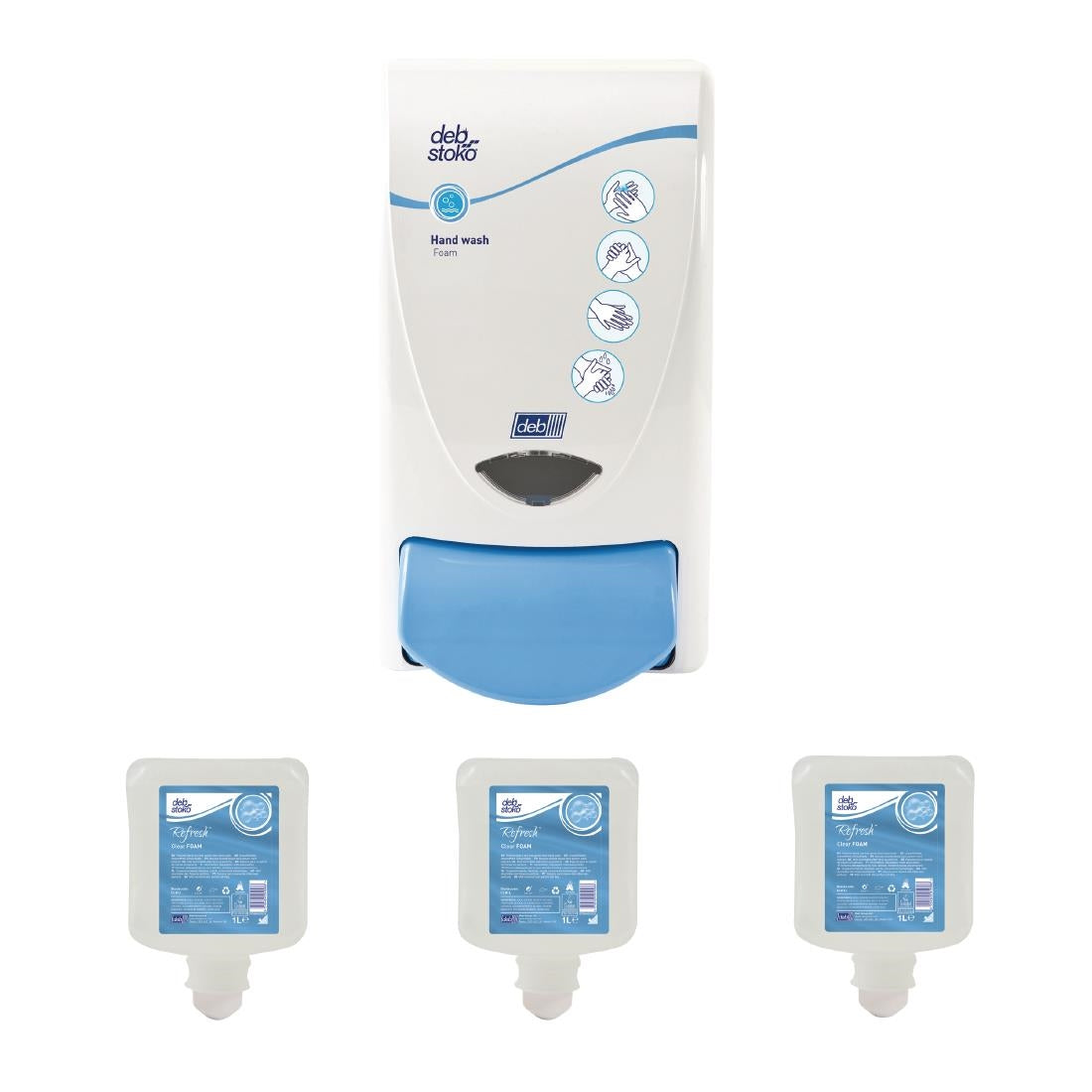 Deb Clear Foam Soap Dispenser and 3 product image