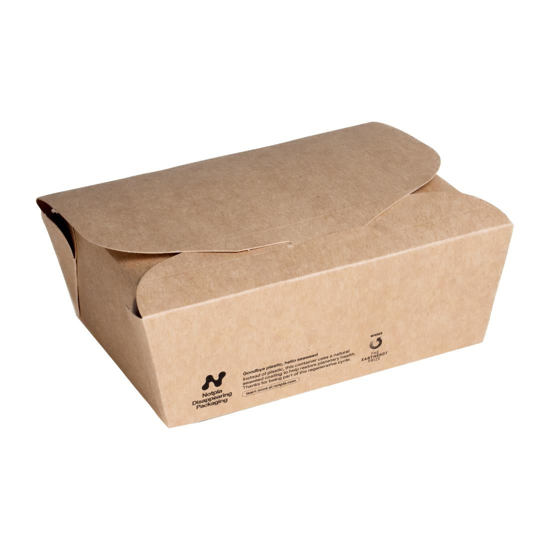 Notpla Medium Takeaway Boxes 1200ml - Kraft product image
