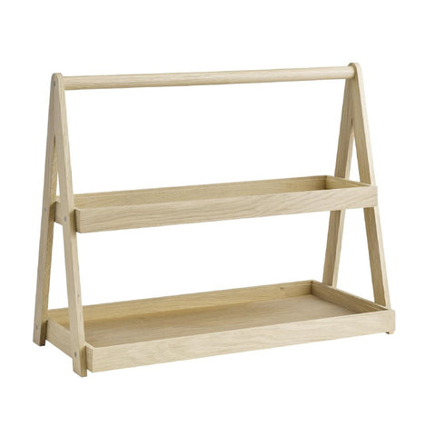 APS Valo Two-Tier Wooden Tray 555x265x445mm product image