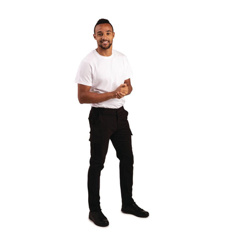 Portwest Stretch Slim Combat Trousers Black product image