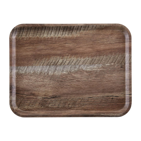 Cambro Madeira Laminate Canteen Tray Dark Oak product image