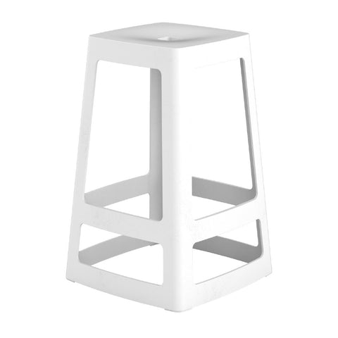 Origin Base Mid Stool Traffic White 430x430x650mm (Pack of 2)