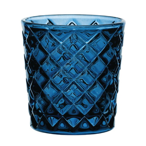 Utopia Criss Cross Blue Nightlight Holders (Pack of 12)