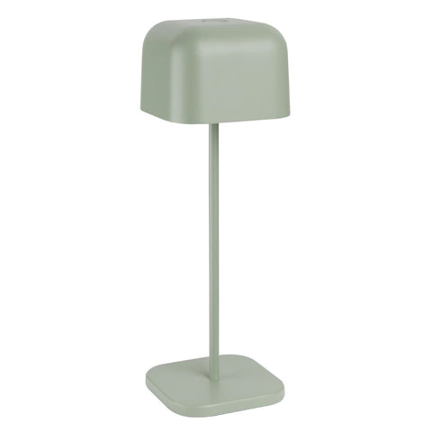Olympia Lucca Table Lamp Squared Dome Sage 300mm