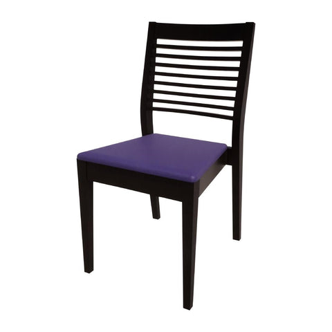 Bolero Bespoke Marty B Stacking Chair in Blue/Charcoal