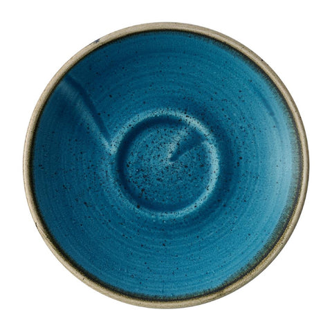Churchill Stonecast Java Blue Cafe Espresso Saucers 115mm (Pack of 12)