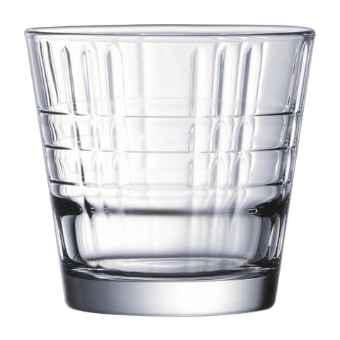 Arcoroc Stack Up Cross Tumblers 210ml (Pack of 24)