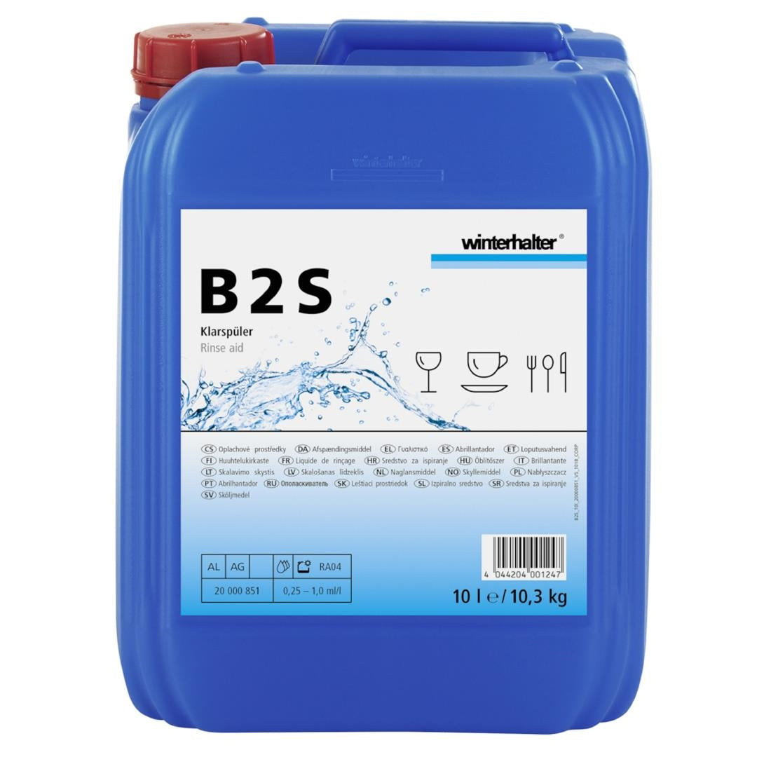 Winterhalter B2S Acidic Rinse Aid 10Ltr product image