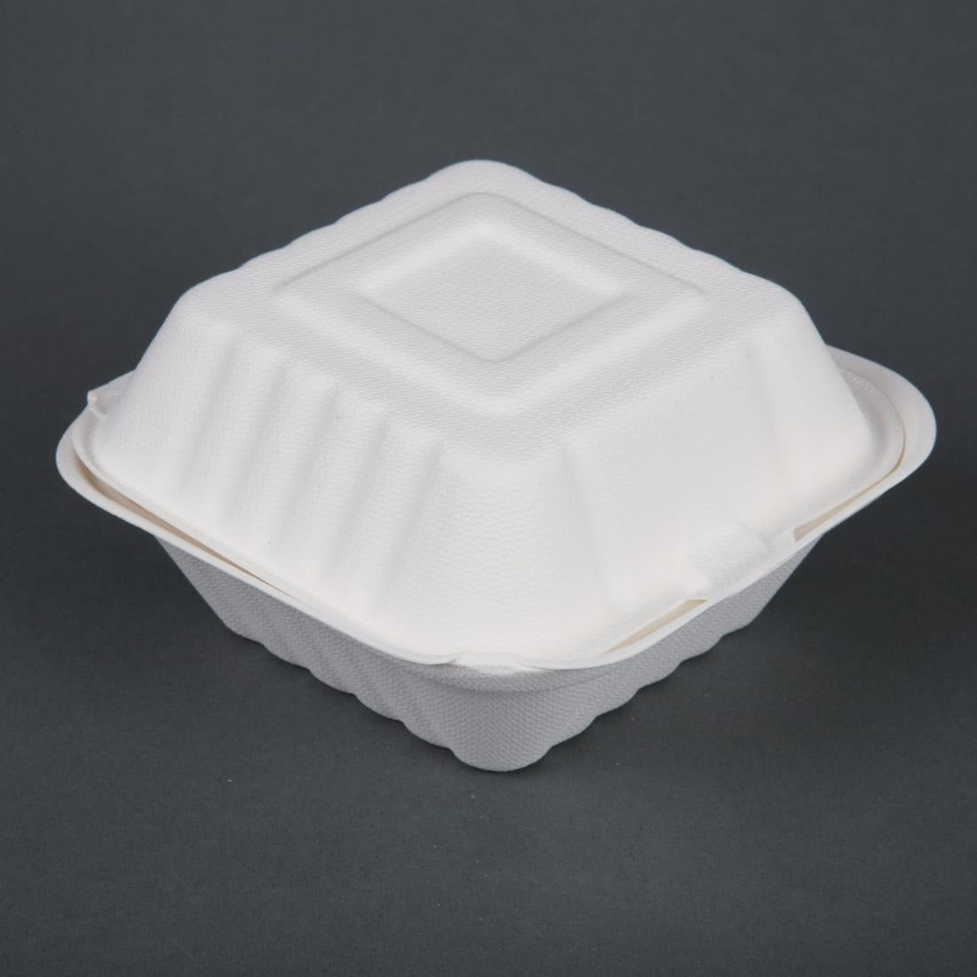 Fiesta Compostable Bagasse Burger Boxes product image
